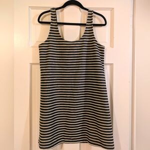 Madewell Highpoint Striped Tank Dress Cotton Blend M